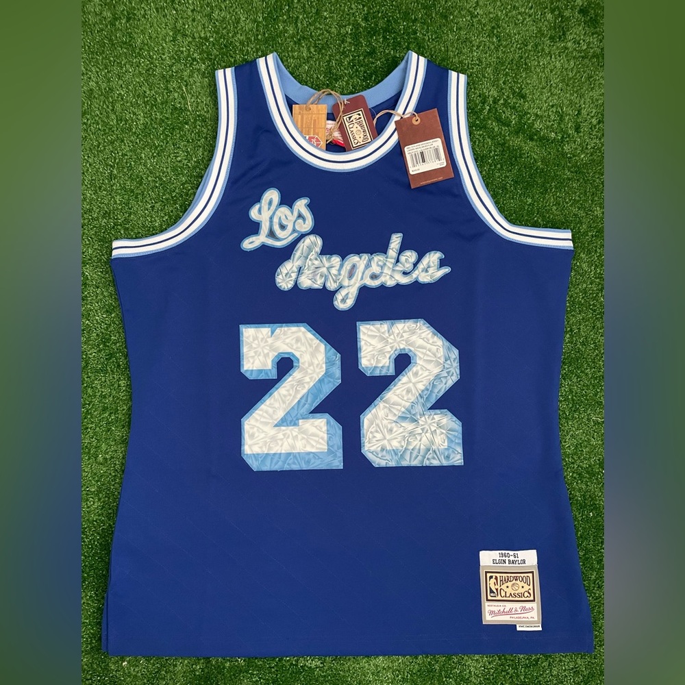 NEW Elgin Baylor LA Lakers Mitchell & Ness Jersey 75th Anniversary Men's $200